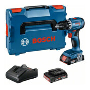 Perceuse-visseuse sans fil Bosch GSR 18V-45 avec 2x batterie 2,0Ah et chargeur dans L-BOXX