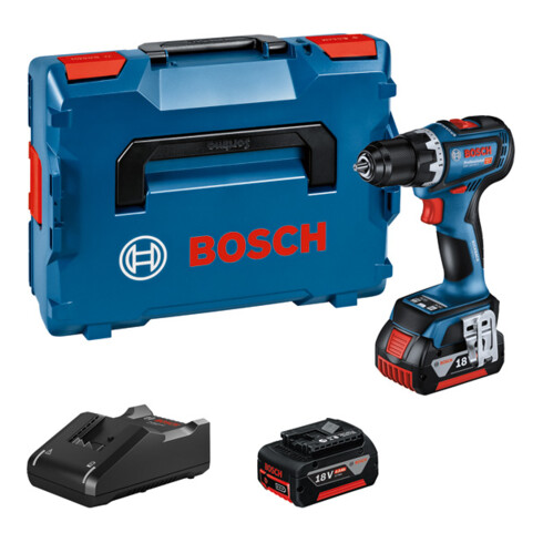 Perceuse-visseuse sans fil Bosch GSR 18V-90 C, 2 batteries 4,0Ah en L-BOXX