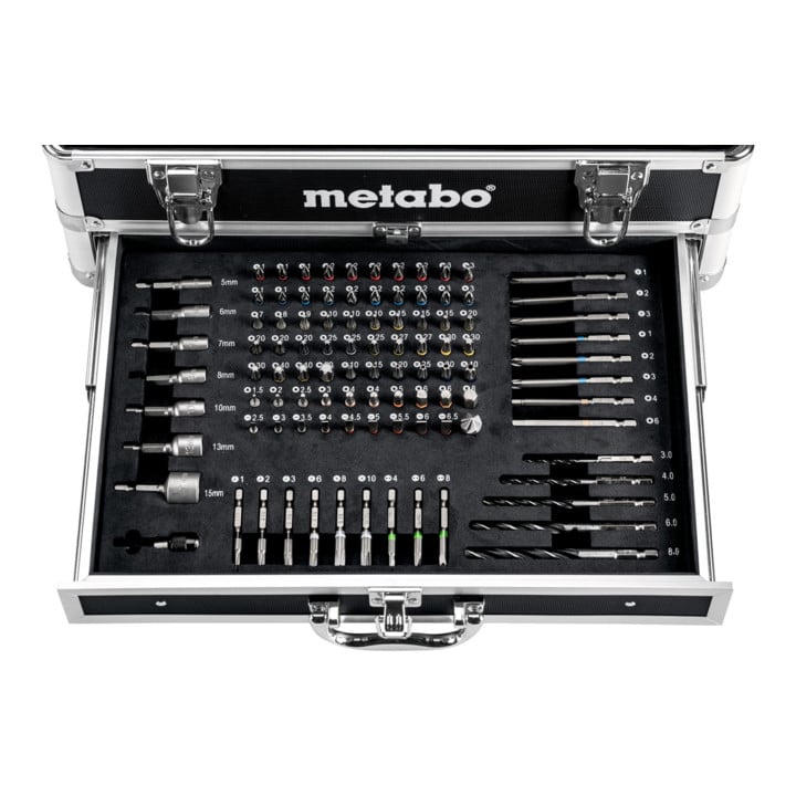 Perceuse-visseuse sans fil BS 18 Set Coffret de transport en aluminium ; 18V 2x2Ah Li-Ion + SC 30