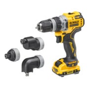 Perceuse-visseuse sans fil DEWALT 12 volts / 3 Ah avec 4 porte-outils interchangeables sans outil DCD703L2T-QW-2