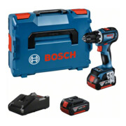 Perceuse-visseuse sans fil GSR 18V-90 C Bosch, 2 batteries GBA 18V 5.0Ah, chargeur et L-BOXX