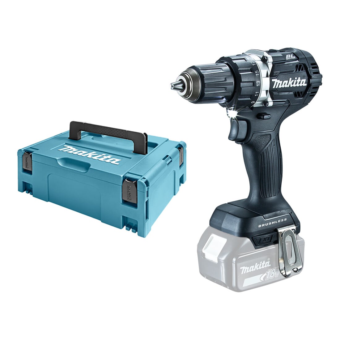 Perceuse-visseuse sans fil Makita 18,0 V DDF484ZJB