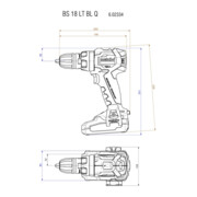 Perceuse-visseuse sans fil Metabo BS 18 LT BL Q metaBOX 145-5