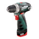 Perceuse-visseuse sans fil Metabo PowerMaxx BS Basic, coffret en plastique ; 12V 2x2Ah Li-Power + LC 12-1