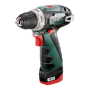 Perceuse-visseuse sans fil Metabo PowerMaxx BS Basic, coffret en plastique ; 12V 2x2Ah Li-Power + LC 12-1