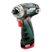 Perceuse-visseuse sans fil Metabo PowerMaxx BS Basic, coffret en plastique ; 12V 2x2Ah Li-Power + LC 12-4