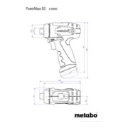 Perceuse-visseuse sans fil Metabo PowerMaxx BS Basic, coffret en plastique ; 12V 2x2Ah Li-Power + LC 12-5