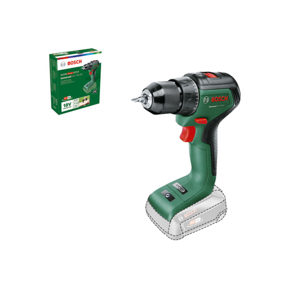 Perceuse-visseuse sans fil UniversalDrill 18V-60 Bosch