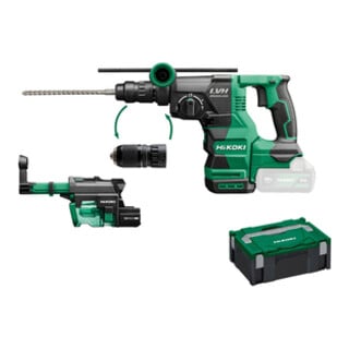 Perforateur-burineur sans fil (SDS-plus) HiKOKI DH1826DC Basic (HSC II) + système d'aspiration des poussières