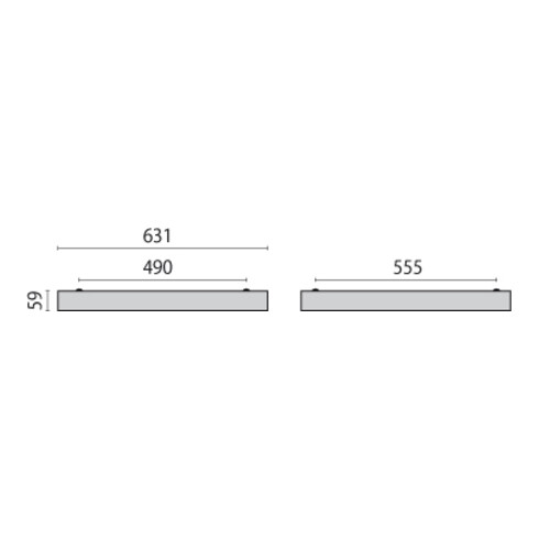 Performance in Light Aufbaurahmen FL625LED EL RAL9016 86256010