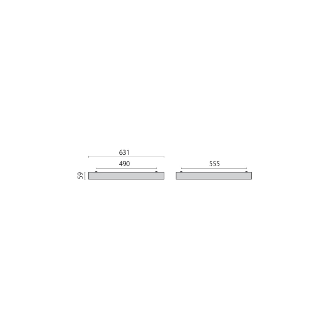 Performance in Light Aufbaurahmen FL625LED EL RAL9016 86256010