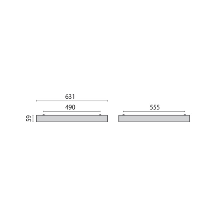 Performance in Light Aufbaurahmen FL625LED EL RAL9016 86256010