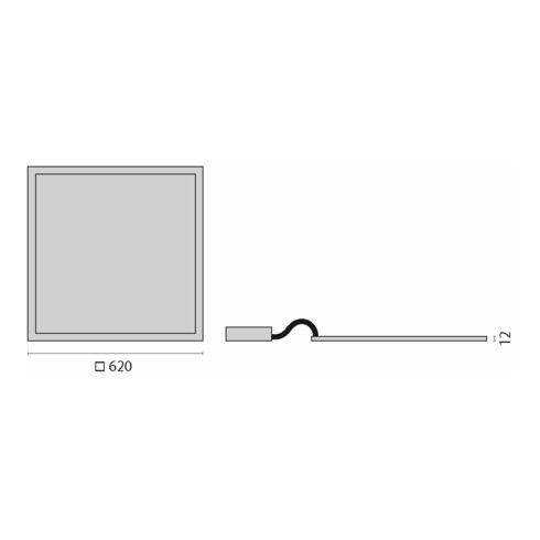 Performance in Light LED-Einlegeleuchte 4000K, Konv. DALI 8627891466400