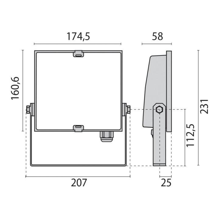 Performance in Light LED-Flächenstrahler 15W 4000K 855lm Guell Zero#06115794