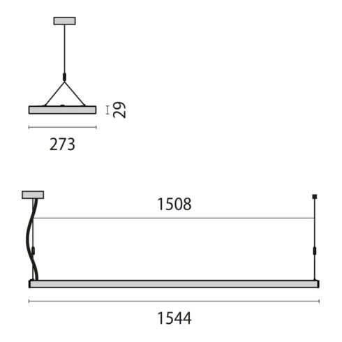 Performance in Light LED-Pendelleuchte 4000K DALI 8629461786410