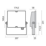 Performance in Light Projecteur LED 4000K Guell Zero#306523-3