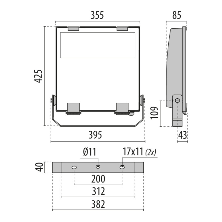 PERFORMANCE iN LIGHTING LED-Scheinwerfer LTF1624FA840 4000K