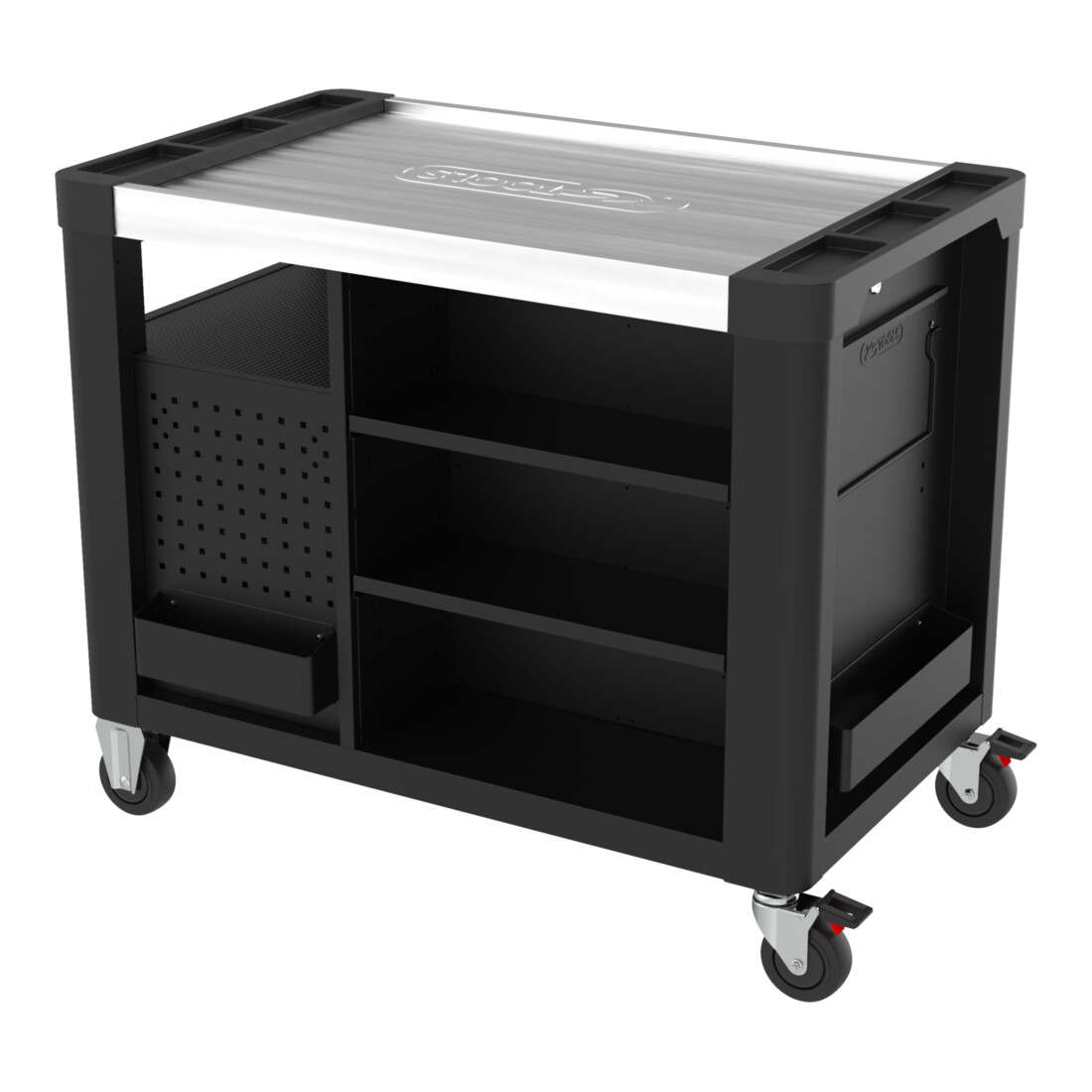 PERFORMANCEplus P35 Chariot d'atelier NOIR/ROUGE avec 13 tiroirs KS Tools