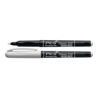 Permanentmarker Classic weiß Strich-B.1-4mm Marker PICA