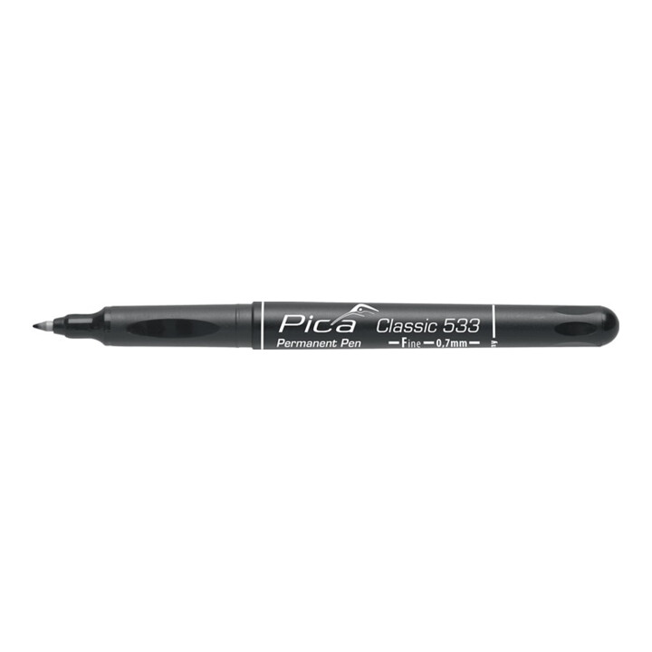 Permanentmarker Pica CLASSIC schwarz Strich-B.0,7mm Rundspitze PICA