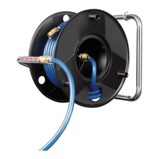 Persluchtslanghaspel Anti Twist 20m slang-Ø 6/12mm fitting DIN