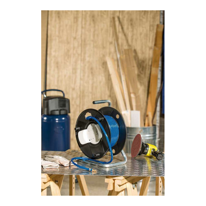 Persluchtslanghaspel Standaard 20m slang-Ø 6/12mm fitting DIN