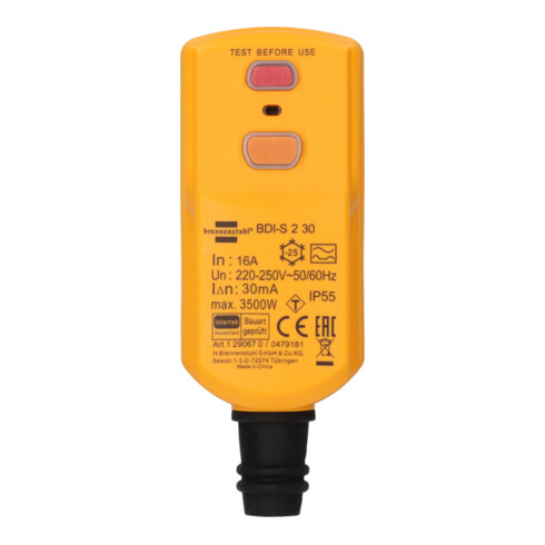 Personenschutz-Stecker BDI-S 2 30 IP55