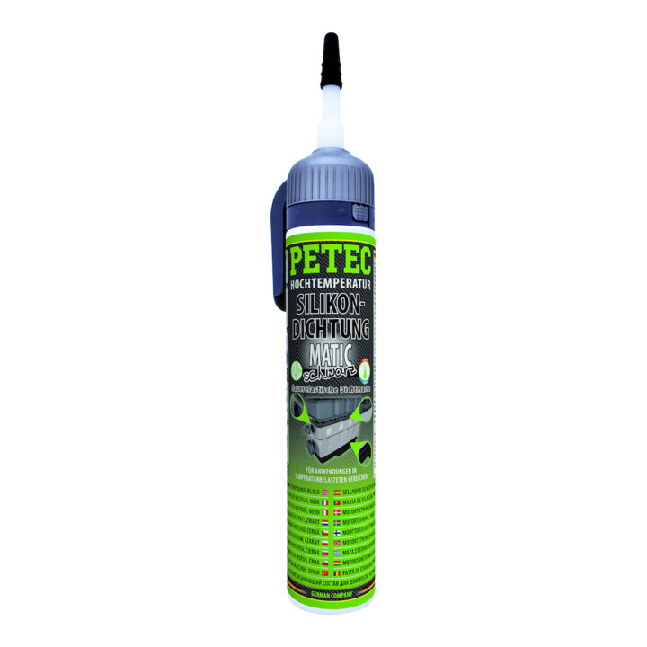 PETEC Joint en silicone 200 ml noir