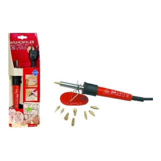 PETER BAUSCH Brandmalkolben-Set mit 9 Aufsätzen Pebaro