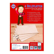 PETER BAUSCH Plaques de bois bouleau DinA4 avec 12 lames de scie à chantourner Bausch