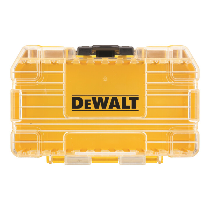 Petit coffret DEWALT TOUGHCASE™ y compris boîte de déversement et supports pour embouts de vissage 25mm et 57mm, vide à remplir DT70801-QZ