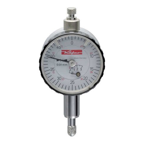 Petit comparateur KM 6T 3 mm lecture 0,01 mm sans protection antichoc KÄFER