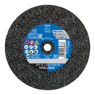 PFERD TOOLS Disque de coupe EHT 30-1,4 SG STEELOX/6
