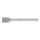 Petite fraise sur tige forme A ZYAS D. 6 mm L. tête 7 mm D. tige 3 mm carbure en-1