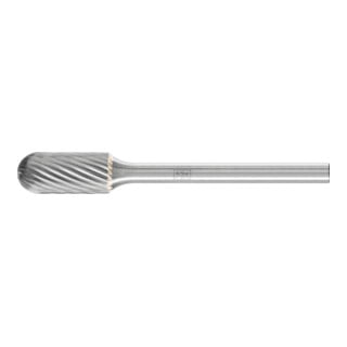Petite fraise sur tige forme C WRC D. 6 mm L. tête 13 mm D. tige 3 mm carbure en