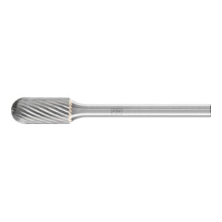 Petite fraise sur tige forme C WRC D. 6 mm L. tête 13 mm D. tige 3 mm carbure en