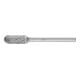 Petite fraise sur tige forme C WRC D. 6 mm L. tête 13 mm D. tige 3 mm carbure en-1