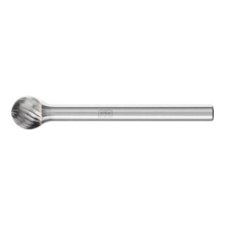 Petite fraise sur tige forme F KUD D. 6 mm L. tête 5 mm D. tige 3 mm carbure eng