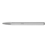 Petite fraise sur tige forme H RBF D. 3 mm L. tête 7 mm D. tige 3 mm carbure eng