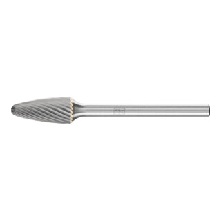 Petite fraise sur tige forme H RBF D. 6 mm L. tête 13 mm D. tige 3 mm carbure en
