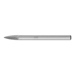Petite fraise sur tige forme K SPG D. 3 mm L. tête 7 mm D. tige 3 mm carbure eng