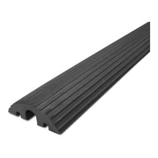 Petite gaine protège-câbles Moravia noire 3 goulottes 1200 x 210 x 65 mm