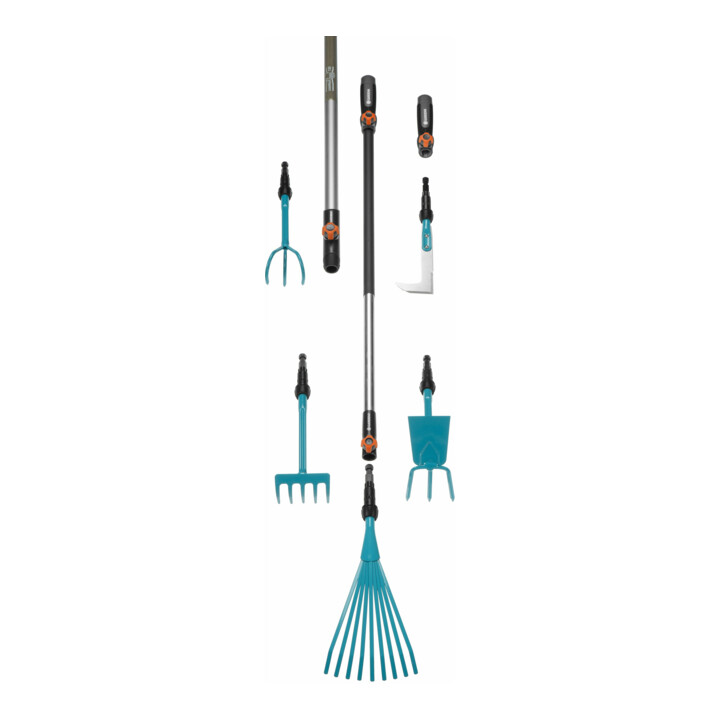 Petite houe combisystem GARDENA, lame droite, 2 dents