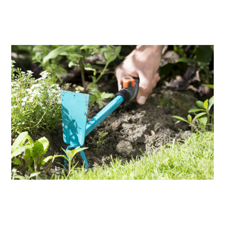 Petite houe combisystem GARDENA, lame droite, 2 dents