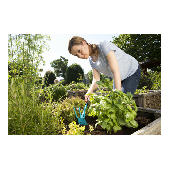 Petite houe combisystem GARDENA, lame droite, 3 dents
