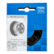 PFERD bekerborstel met draad, geknoopt POS TBG 65/M14 ST 0,50-4