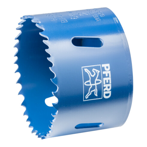 PFERD Bi-Metall Lochsäge Co8/M42 Ø 64 mm Schnitttiefe 31 mm für Stahl, Edelstahl, Blech, Holz