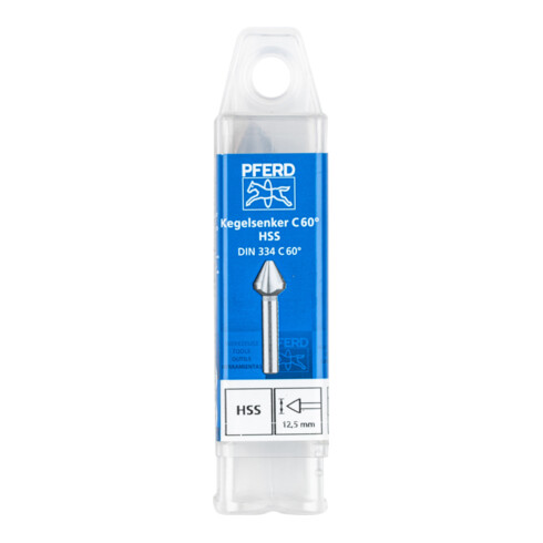 PFERD TOOLS HSS Kegel-und Entgratsenker 60° Ø 12,5 mm Schaft-Ø 8 mm DIN 334 C