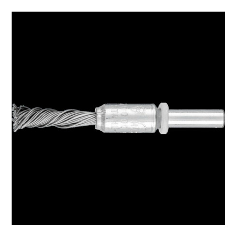 Pferd Brosse à pinceau acier dentée Ø 6 mm 10x25x0,5 mm
