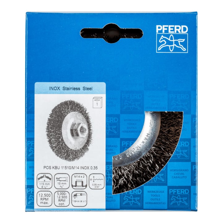 PFERD TOOLS Brosse conique à filetage, non tressée POS